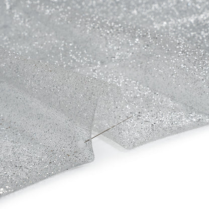 Glitter Tulle 5-yard Bundle - Silver