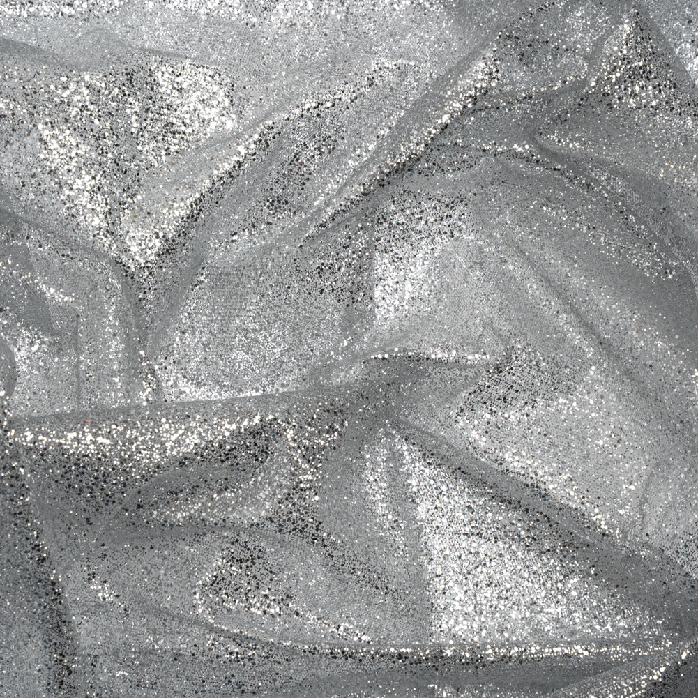 Glitter Tulle 5-yard Bundle - Silver