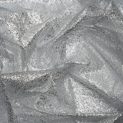 Glitter Tulle 5-yard Bundle - Silver