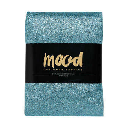Glitter Tulle 5-yard Bundle - Baby Blue
