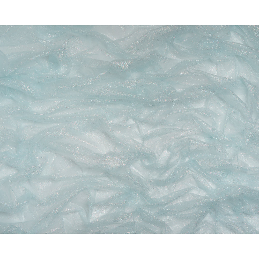 Glitter Tulle 5-yard Bundle - Clearwater Blue - Full