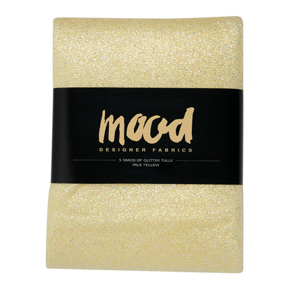 Glitter Tulle 5-yard Bundle - Pale Yellow