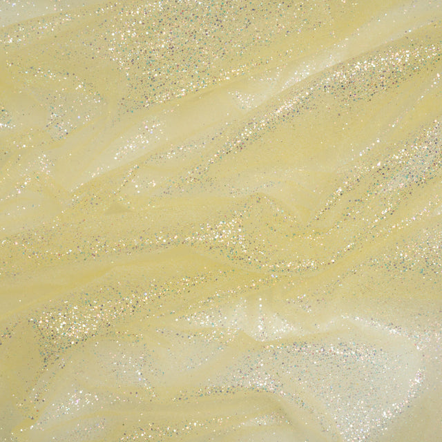 Glitter Tulle 5-yard Bundle - Pale Yellow