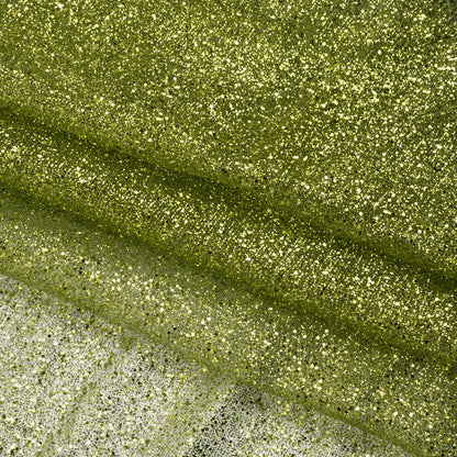 Glitter Tulle 5-yard Bundle - Lime