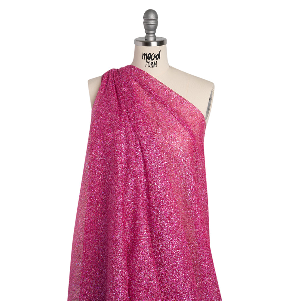 Glitter Tulle 5-yard Bundle - Multi on Fuchsia - Drape