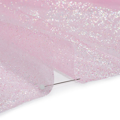 Glitter Tulle 5-yard Bundle - Pastel Pink