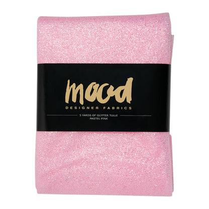 Glitter Tulle 5-yard Bundle - Pastel Pink