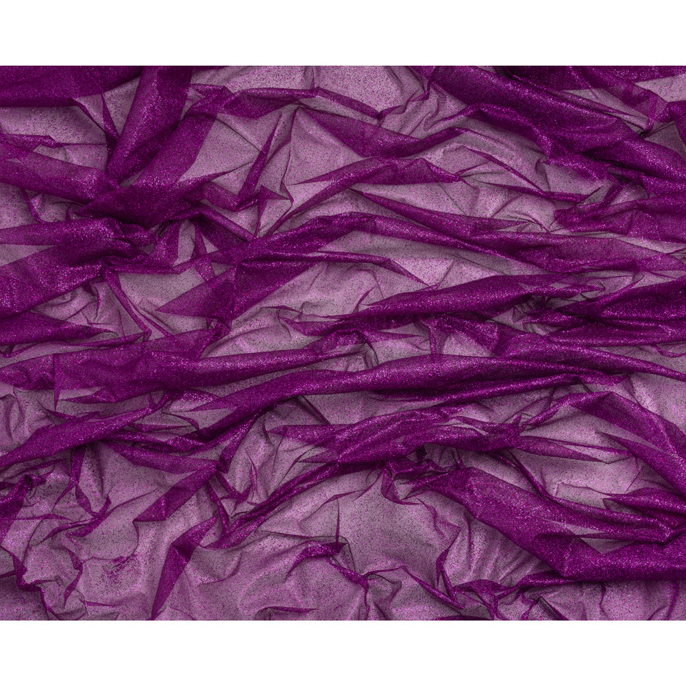 Glitter Tulle 5-yard Bundle - Purple Fuchsia - Full