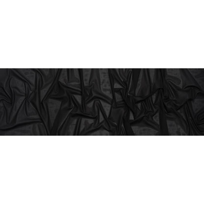 Nylon and Spandex Power Mesh - Black
