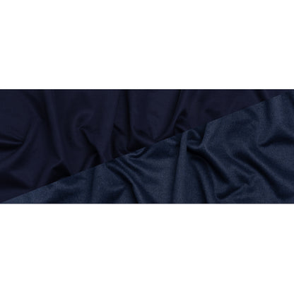 Cashmere Double Cloth Coating Made in Italy - Bright Navy - Deadstock