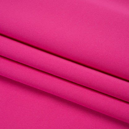Stretch Polyester Scuba Knit - Hot Pink - Designer Deadstock