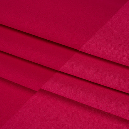 Stretch Polyester Crepe Double Knit - Rosebud Pink - Designer Deadstock Folded