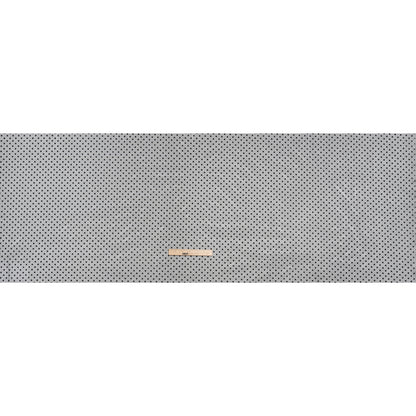 Polyester Tulle with Flocked Polka Dots - Black - Designer Deadstock
