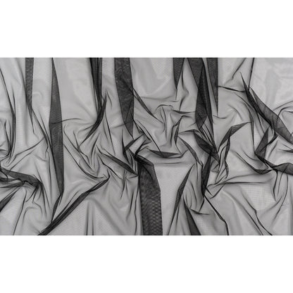 Polyester Tulle - Black - Designer Deadstock