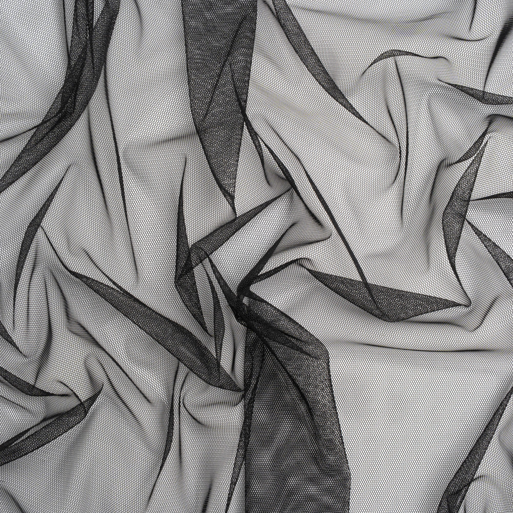 Polyester Tulle - Black - Designer Deadstock