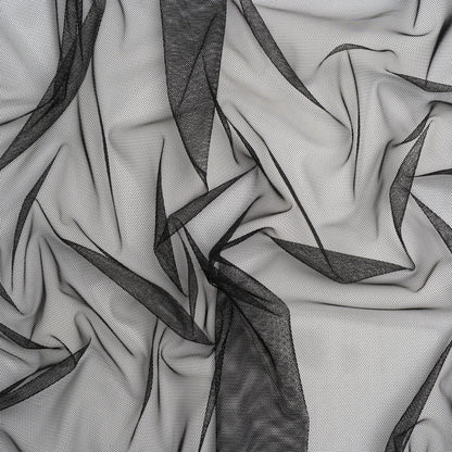 Polyester Tulle - Black - Designer Deadstock