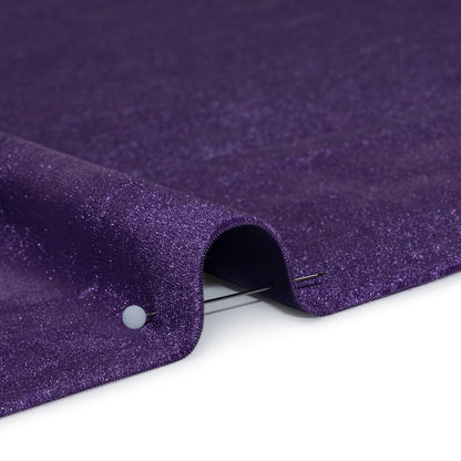 Stretch Polyester Velour - Violet Indigo - Designer Deadstock Full