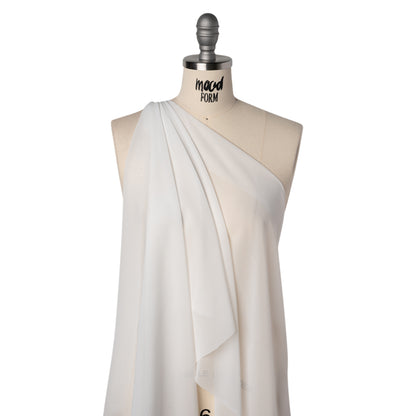 Polyester Chiffon - White - Designer Deadstock