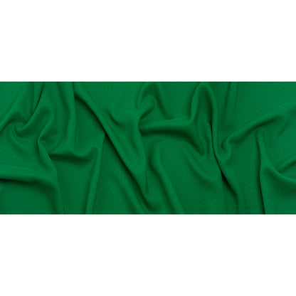 Textured Polyester Woven - Kelly Green - Designer Deadstock