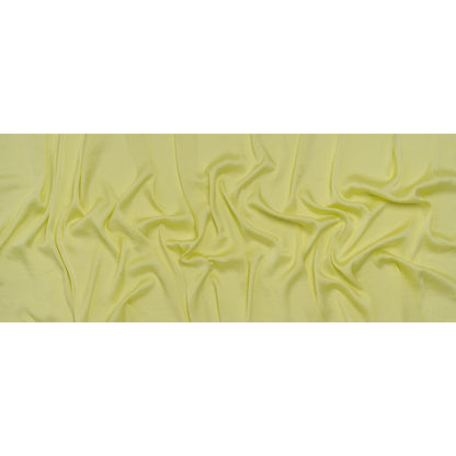 Polyester Charmeuse - Lemon Yellow - Designer Deadstock