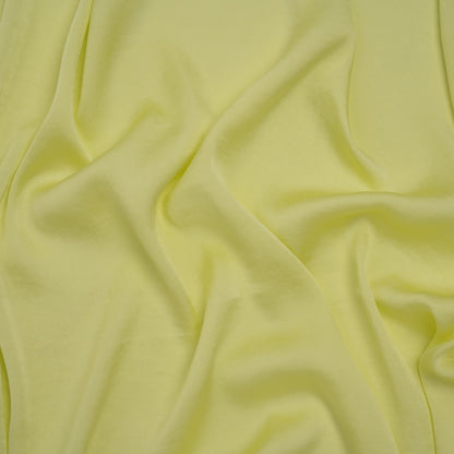 Polyester Charmeuse - Lemon Yellow - Designer Deadstock