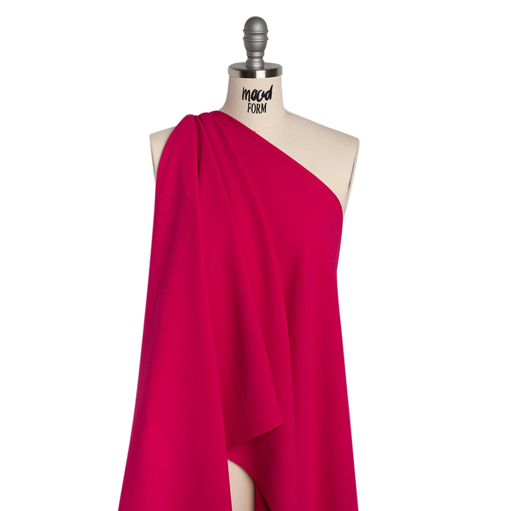 Rayon Crepe - Hot Pink - Designer Deadstock