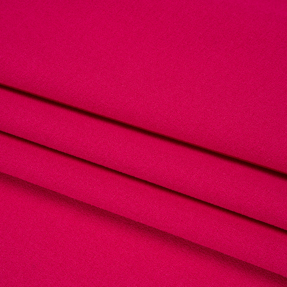 Rayon Crepe - Hot Pink - Designer Deadstock