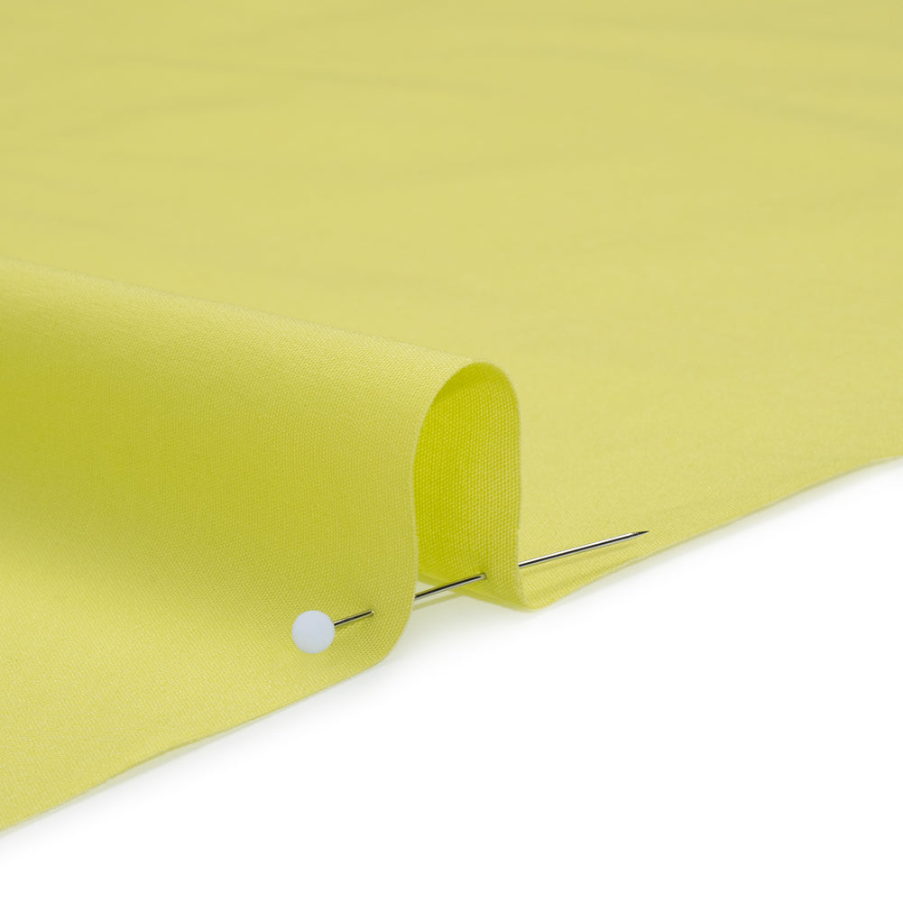 Stretch Cotton Poplin - Daiquiri Green - Designer Deadstock - Detail