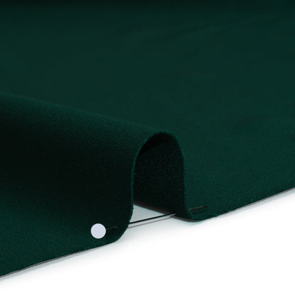 Stretch Polyester Crepe Double Knit - Emerald Green - Designer Deadstock