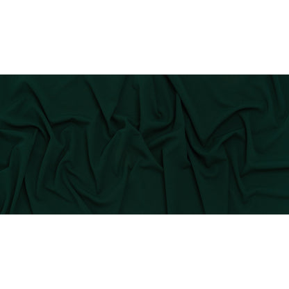 Stretch Polyester Crepe Double Knit - Emerald Green - Designer Deadstock