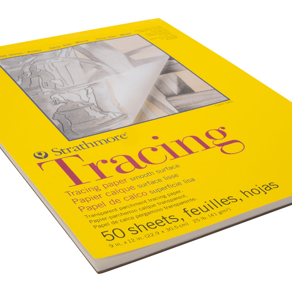 Strathmore 300 Series Transparent Parchment Tracing Paper - 50 Sheets, 25lb - 9" x 12"