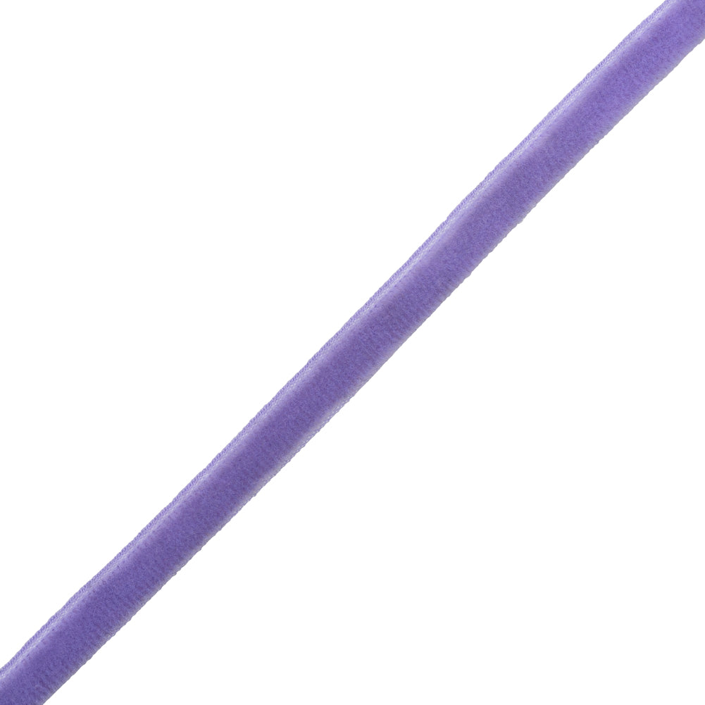 Velvet Ribbon Single Faced - 0.25" - Lavender - Folded