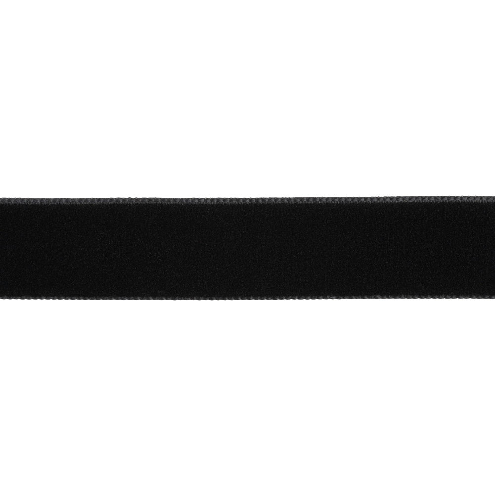 Velvet Ribbon Single Faced - 0.875" - Black