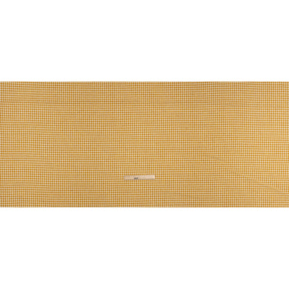Metallic Tweed - White and Mustard Yellow Houndstooth - Deadstock