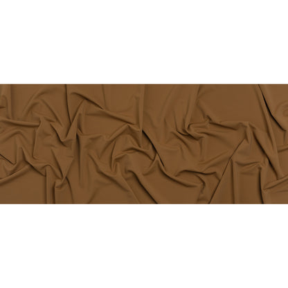 Stretch Nylon Swimwear Tricot - Cappucino Brown - Designer Deadstock