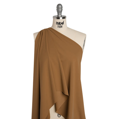 Stretch Nylon Swimwear Tricot - Cappucino Brown - Designer Deadstock