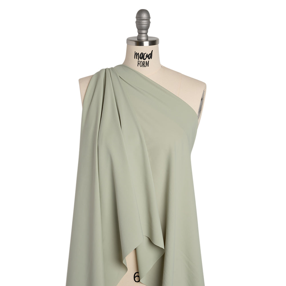 Stretch Nylon Swimwear Tricot - Jade Green - Designer Deadstock