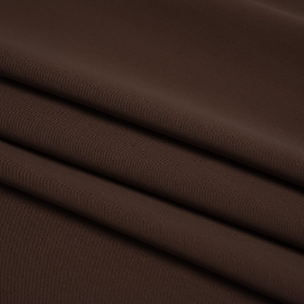 Stretch Nylon Swimwear Tricot - Chocolate Brown - Designer Deadstock