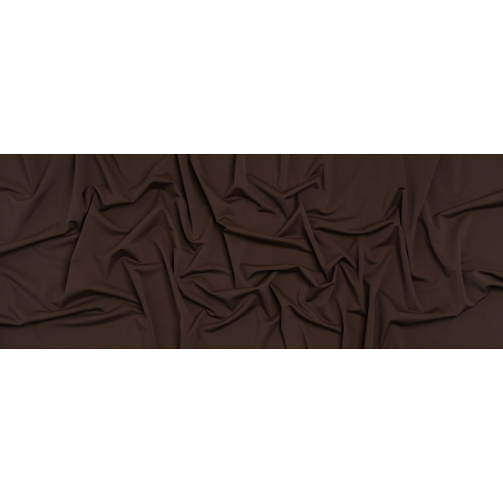 Stretch Nylon Swimwear Tricot - Chocolate Brown - Designer Deadstock