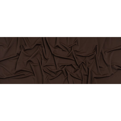 Stretch Nylon Swimwear Tricot - Chocolate Brown - Designer Deadstock