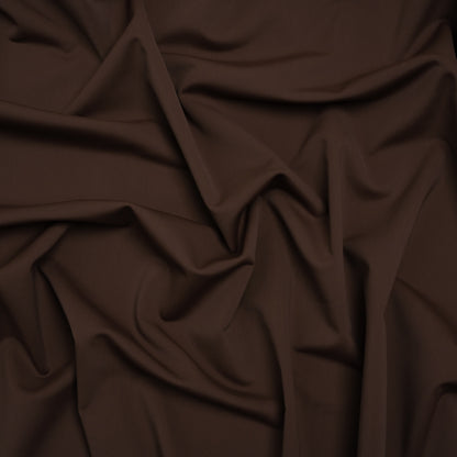 Stretch Nylon Swimwear Tricot - Chocolate Brown - Designer Deadstock