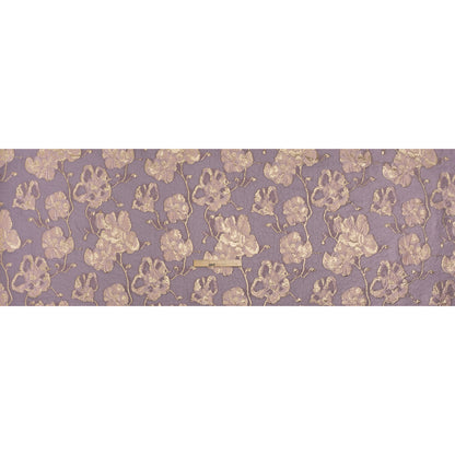Metallic Brocade - Lilac, Baby Pink and Gold Flowers on Flowers