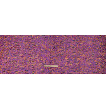 Metallic Brocade - Purple, Royal Blue and Yellow Gold Mottled Abstract