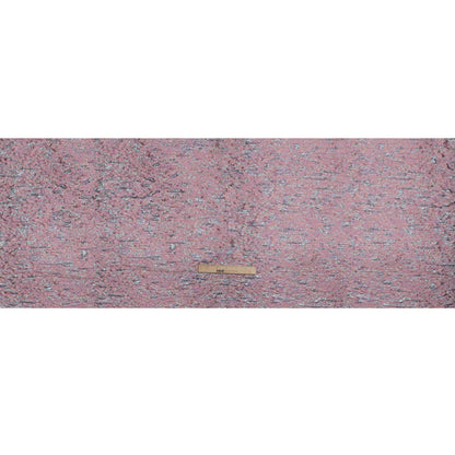 Metallic Brocade - Peach, Pale Pink and Sky Blue Mottled Abstract
