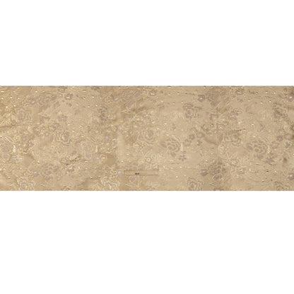 Metallic Brocade - Light Mauve, Pale Beige and Gold Flower Garden