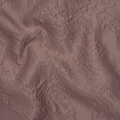 Polyester Brocade - Monochrome Mauve Floral Drawings