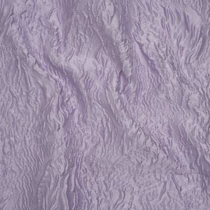 Polyester Brocade - Monochrome Lavender Roses and Leaves