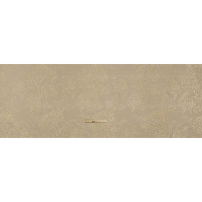 Metallic Brocade - Beige and Gold Illustrated Garden