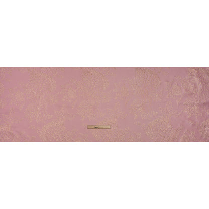 Metallic Brocade - Baby Pink and Gold Illustrated Garden