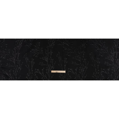 Metallic Brocade - Black on Black Flowering Branches